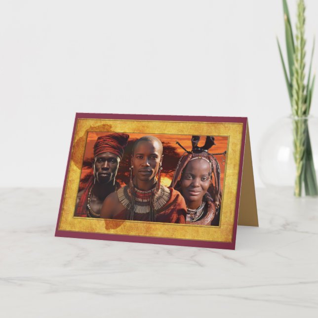 Celebrating Mother Africa Thank You Card (Front)