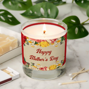 Celebrating Mother's Day 2024 with Bright Floral Scented Candle