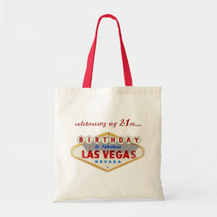 celebrating my 21st Birthday in Las Vegas tote bag