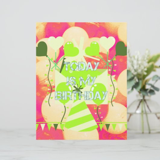 Celebrating My Joyous Birthday Blessings (Standing Front)