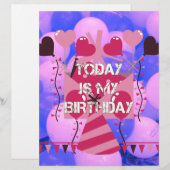 Celebrating My Joyous Birthday Blessings (Front/Back)