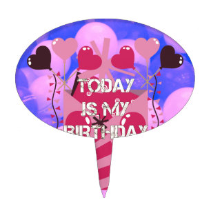 Celebrating My Joyous Birthday Blessings Cake Topper