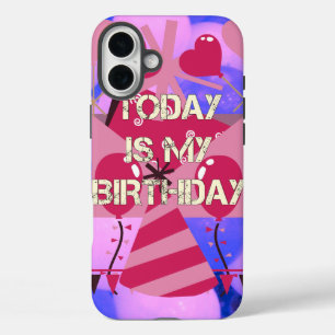 Celebrating My Joyous Birthday Blessings iPhone 16 Plus Case