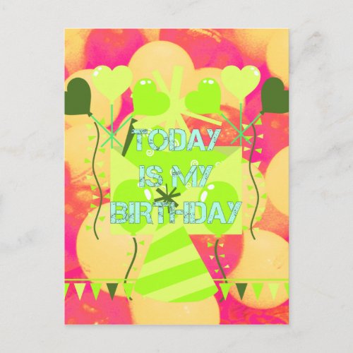 Celebrating My Joyous Birthday Blessings Postcard