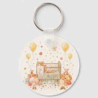 celebrating new baby keychain