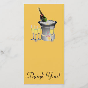 Celebrating New Years Thank You Card