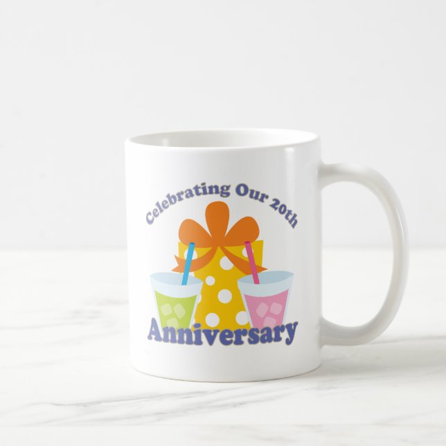 Celebrating Our 20th Anniversary Gift Coffee Mug (Right)