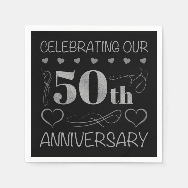 Celebrating Our 50th Anniversary Napkins (Front)