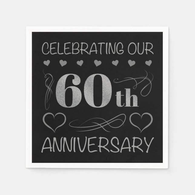 Celebrating Our 60th Anniversary Napkins (Front)