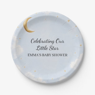 Celebrating Our Little Star Baby Shower Paper Plates