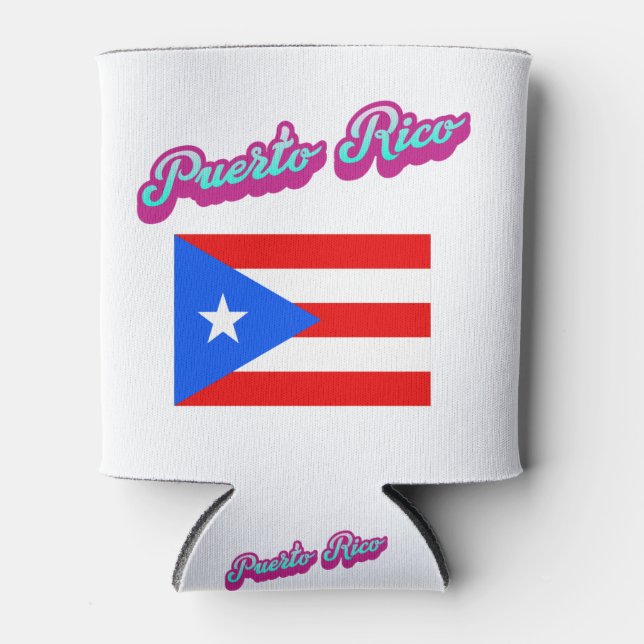Celebrating Puerto Rico Can Cooler (Front)