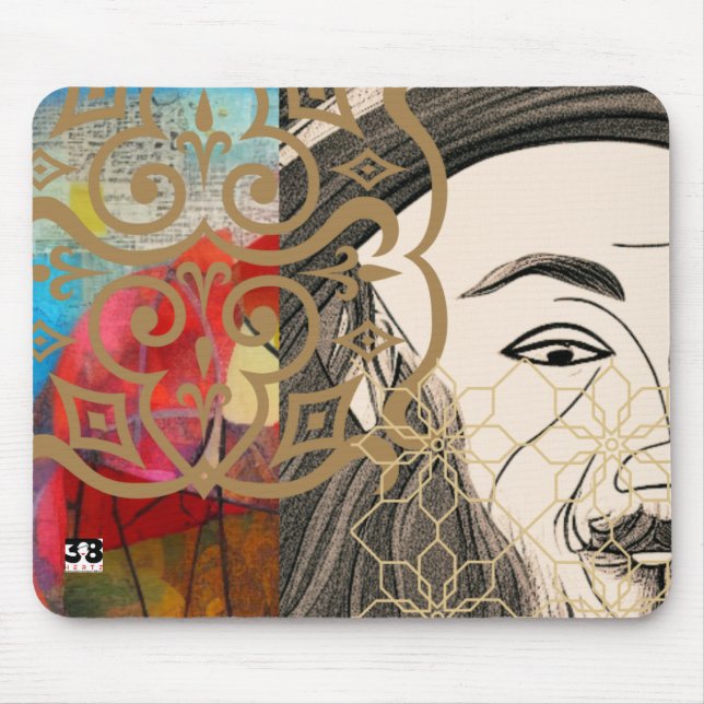 Celebrating Rumi Mouse Pad (Front)