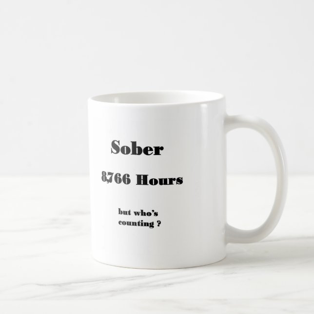 celebrating Sobriety Coffee Mug (Right)