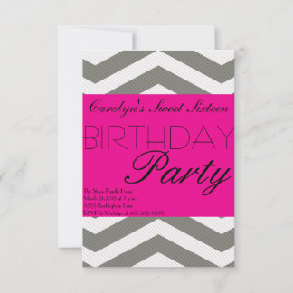 Celebrating Sweet Sixteen Birthday Invitation
