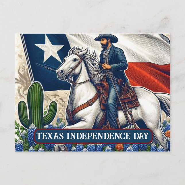 Celebrating Texas Freedom: Texas Independence Day Postcard (Front)