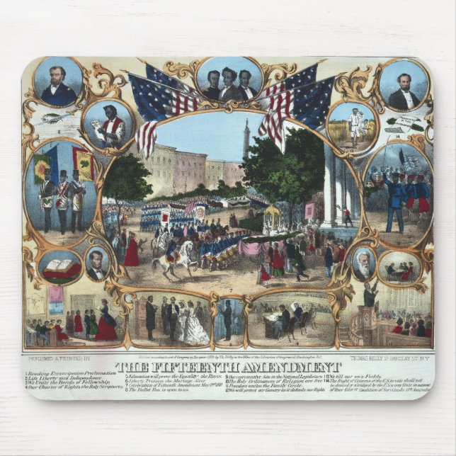Celebrating the 15th Amendment - 1870 - Mouse Pad (Front)