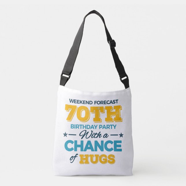 celebrating the 70th birthday crossbody bag (Front)