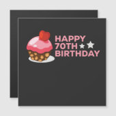 celebrating the 70th birthday design with cake (Front/Back)