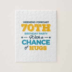 celebrating the 70th birthday jigsaw puzzle