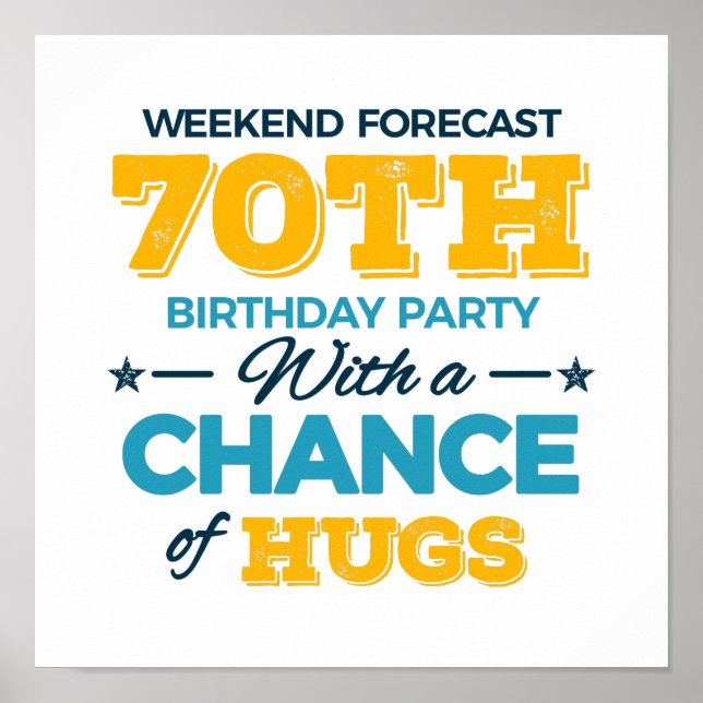 celebrating the 70th birthday poster (Front)