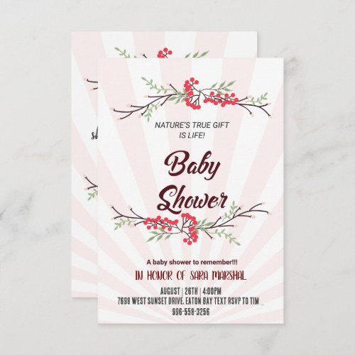 Celebrating the Arrival of Your Little Miracle Invitation