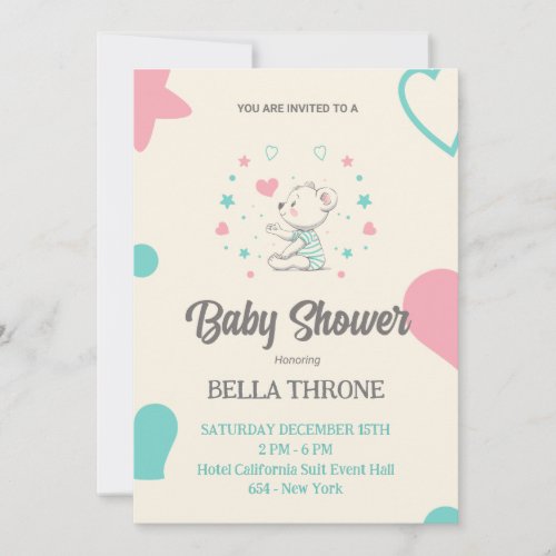 Celebrating the Arrival of Your Little Miracle Invitation