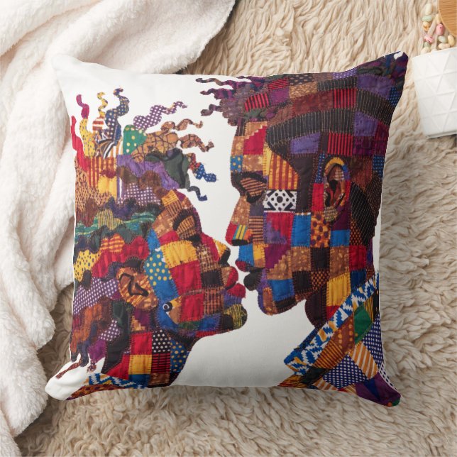 Celebrating The Art of Quilting Throw Pillow (Blanket)