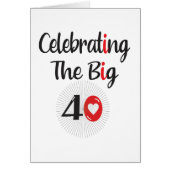 Celebrating The Big 40 Cards (Front)