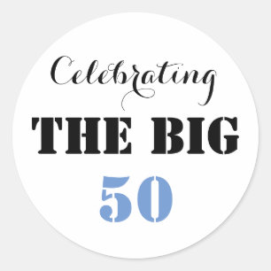 Celebrating THE BIG 50 - Classic Round Sticker