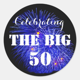 Celebrating THE BIG 50 - Classic Round Sticker
