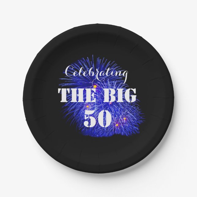 Celebrating THE BIG 50 - Paper Plates (Front)
