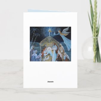 Celebrating The Birth Of Jesus, Christmas Nativity Holiday Card | Zazzle