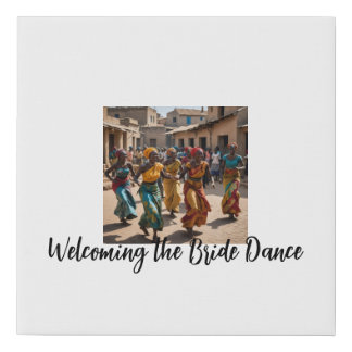 Celebrating the Bride’s Homecoming Faux Canvas Print