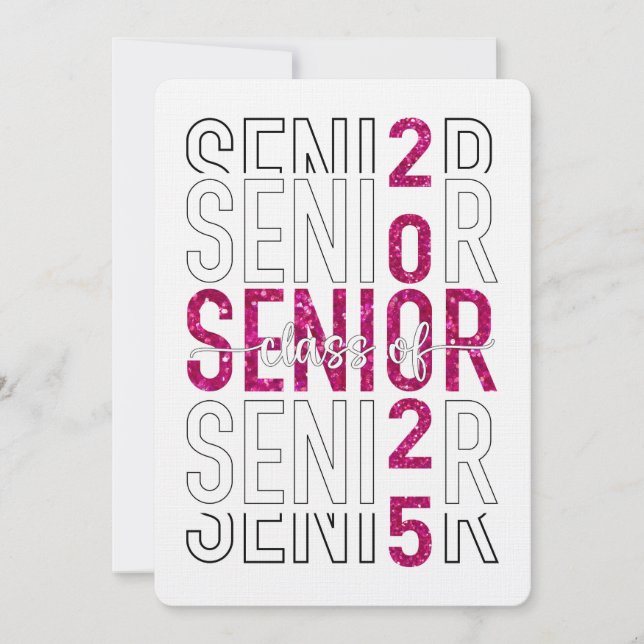 Celebrating the Class of 2025  Graduation Invitation (Front)