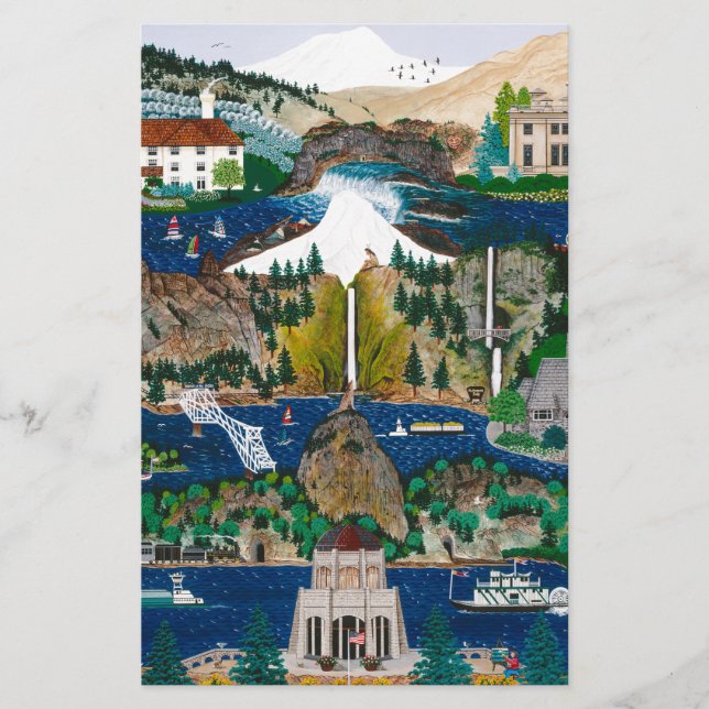 Celebrating the Columbia River Gorge Stationery (Front)
