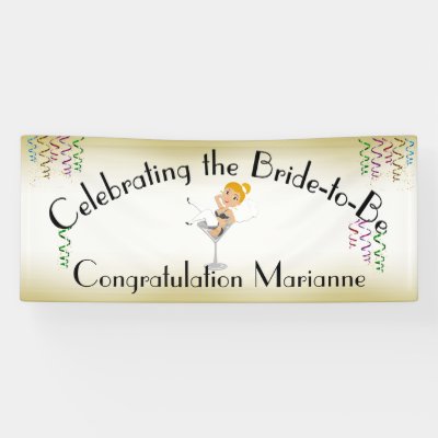 Celebrating the Ginger Bride to Be Shower / Party Banner