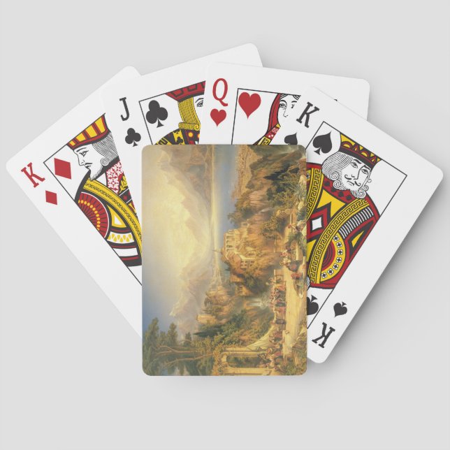 Celebrating the Grape Harvest, Lake Orta, North It Poker Cards (Back)