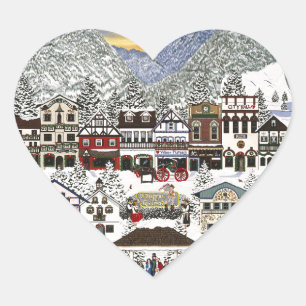 Celebrating the Holidays in Leavenworth Heart Sticker