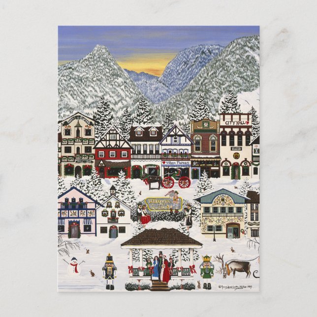 Celebrating the Holidays in Leavenworth Holiday Postcard (Front)