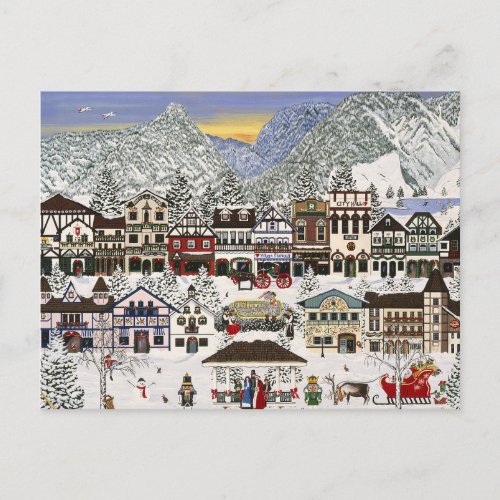 Celebrating the Holidays in Leavenworth Holiday Postcard