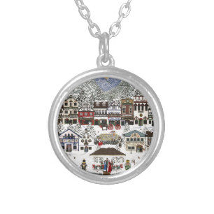 Celebrating the Holidays in Leavenworth Silver Plated Necklace