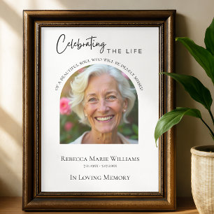 Celebrating The Life Budget Friendly Funeral Sign