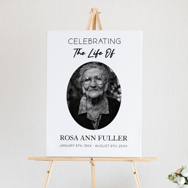 Celebrating The Life Funeral Memorial Repast Sign (Creator Uploaded)