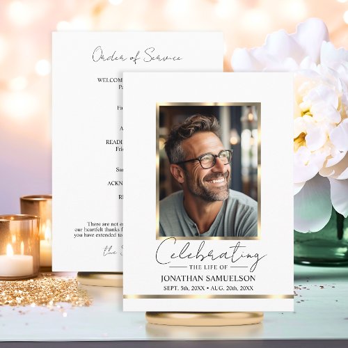 Celebrating the life Gold Order of Service Program