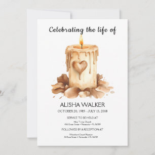 Celebrating the life Invitation, Memorial Service Invitation