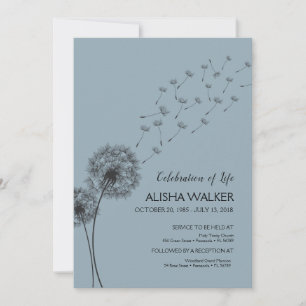 Celebrating the life Invitation, Memorial Service Invitation