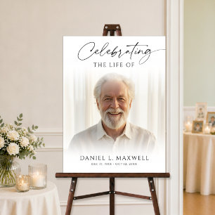 Celebrating the Life Memorial Photo Welcome Foam Board