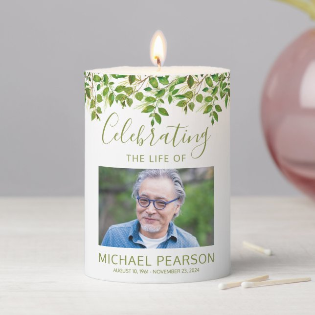 Celebrating the Life Memorial Pillar Candle (In Situ)