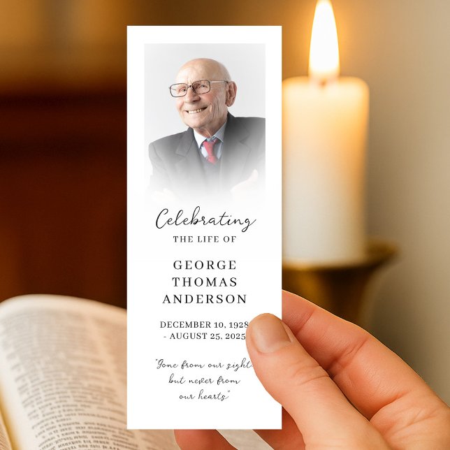 Celebrating the Life Memory Funeral Bookmark (Creator Uploaded)