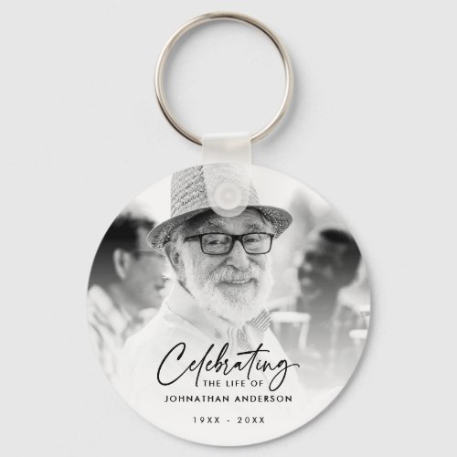 Celebrating The Life Of A Loved One Memorial Keychain